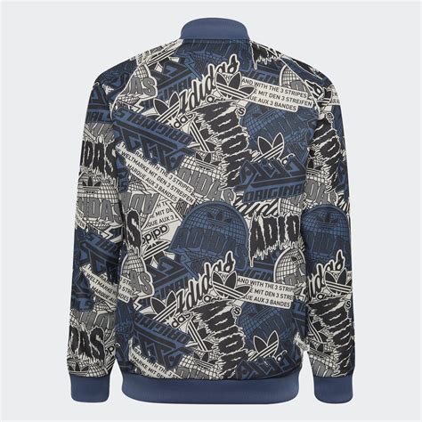 adidas allover print jacke|More.